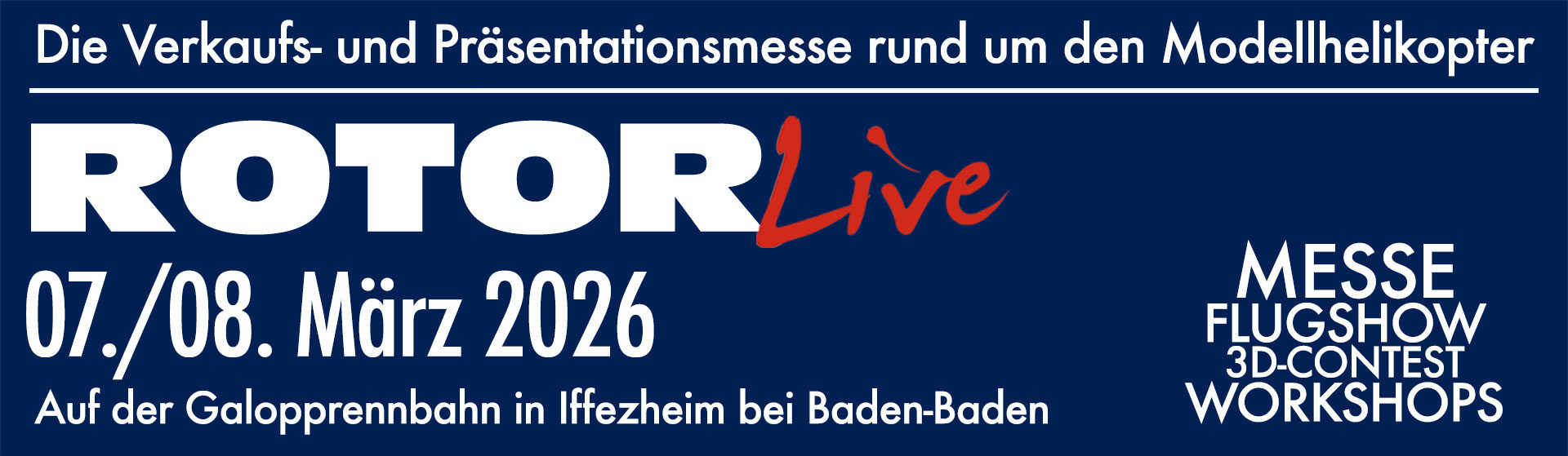 ROTOR live 2026 vom 07. bis 08. März 2026